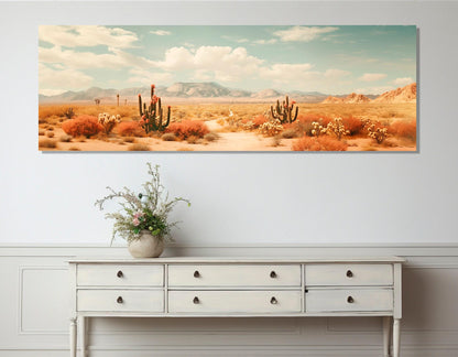 Desert Canvas Print – Large Sonoran Desert Art | Framed Canvas Wall Art Ready to Hang