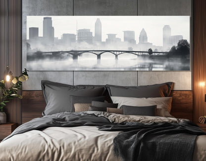 Columbus Canvas Print – Large Gallery Wrapped Cotton Canvas | Abstract City Artwork