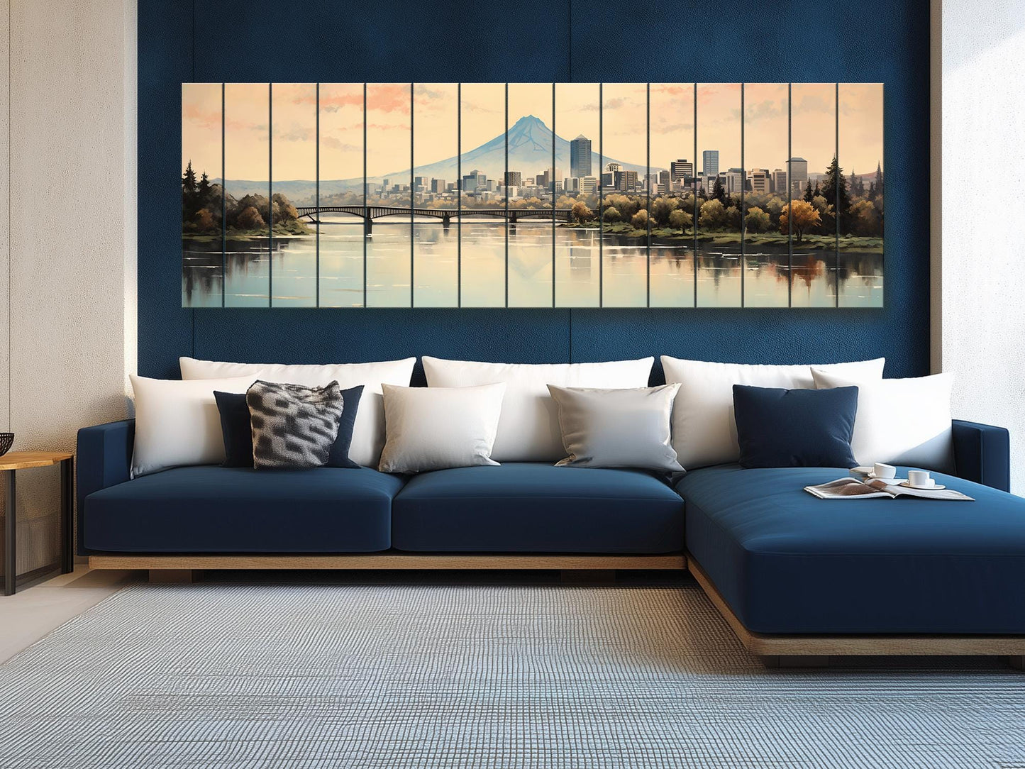 Vintage Portland Print on Natural Wood – Oregon Wall Art