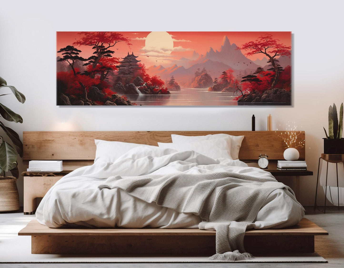 Japanese Landscape Canvas - Scenic Cotton Canvas Print | Ready To Hang Wall Art