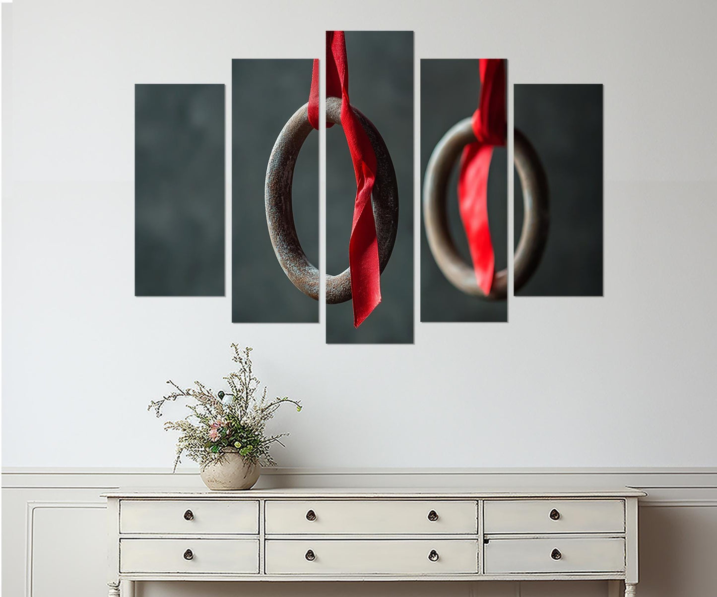 Gymnastics Wall Art – Abstract Gymnast Canvas Print | Framed Canvas Print Ready to Hang