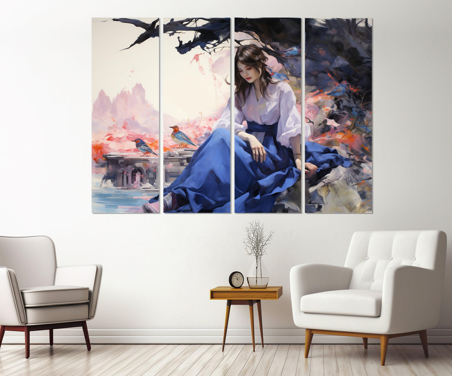 Asian Woman Canvas Print – Japanese Wall Art | Framed & Ready To Hang