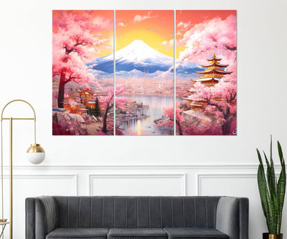 Fuji Mountain Canvas Print – Large Japanese Wall Art | Framed & Ready to Hang