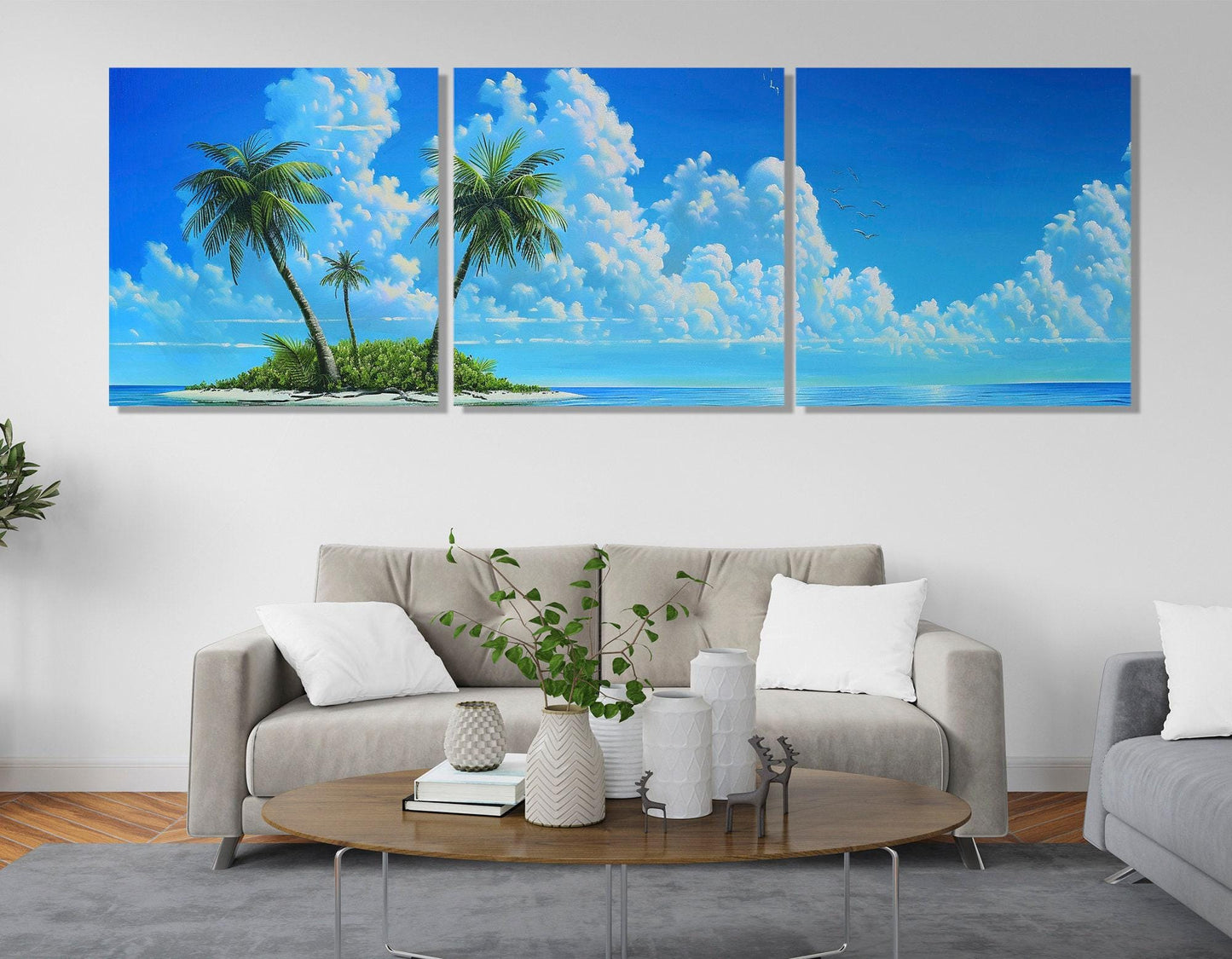 Desert Island Canvas Print – Tropical Wall Art | Framed Canvas Art Ready to Hang