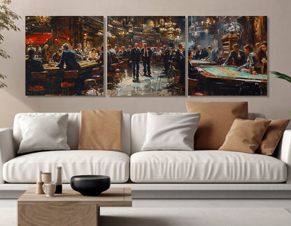 Monte Carlo Canvas Print – Vintage Casino Wall Art | Framed Ready to Hang