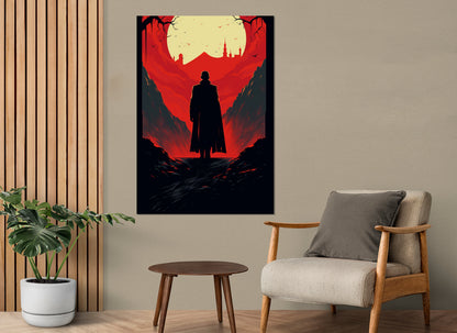 Dracula Canvas Print – Gothic Wall Art | Framed Gothic Poster, Ready to Hang
