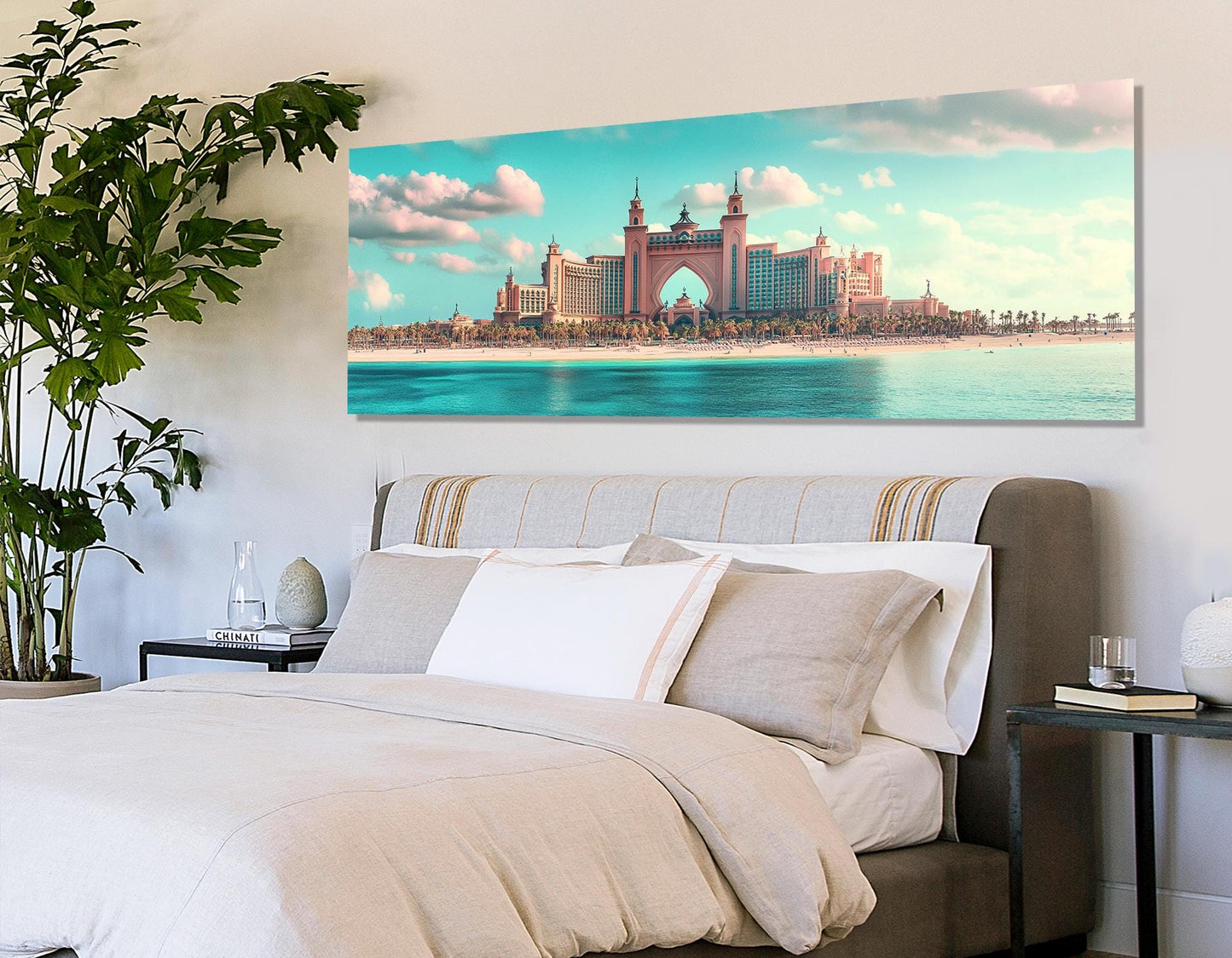 Dubai Wall Art - Framed Dubai Canvas Print | Ready to Hang Modern Cityscape