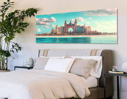 Dubai Wall Art - Framed Dubai Canvas Print | Ready to Hang Modern Cityscape