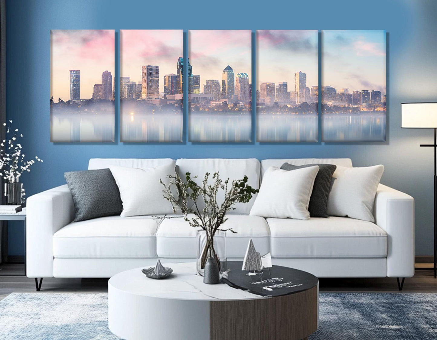 San Diego Canvas Print – Multi Panel Cotton Canvas | Framed City Skyline Wall Art