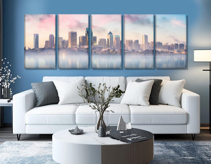 San Diego Canvas Print – Multi Panel Cotton Canvas | Framed City Skyline Wall Art