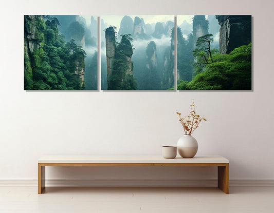 Zhangjiajie Canvas Print – Framed Canvas Print With Floating Frame Option | China Wall Art