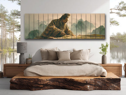 Sun Tzu Ancient Strategist Print on Wood