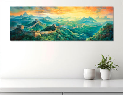 Great Wall of China Canvas - Framed Canvas Print | Ready to Hang Asian Wall Decor