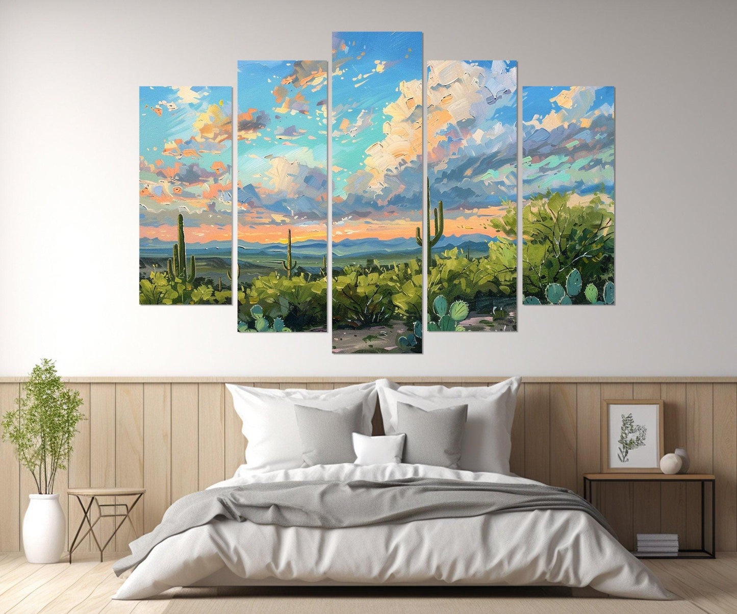 Arizona Desert Canvas Print - Watercolor Art | Framed Wall Art Ready to Hang