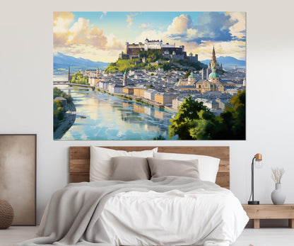 Salzburg Canvas Print – Abstract Wall Art | Framed & Ready to Hang, High Quality Cotton Canvas