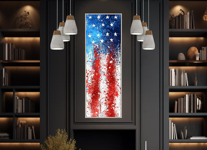 American Flag Canvas Art – Framed Canvas Print | Patriotic Wall Decor Ready to Hang
