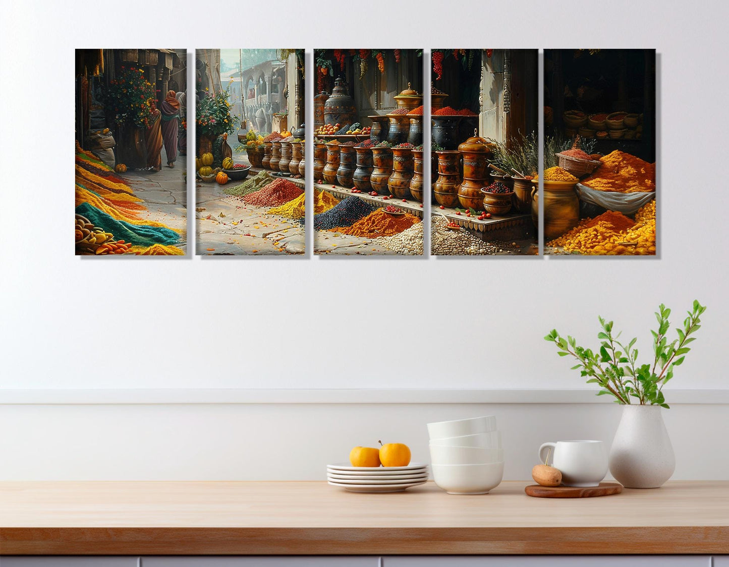 Spices Canvas Print – Indian Wall Art | Kitchen Wall Decor | Framed & Ready to Hang