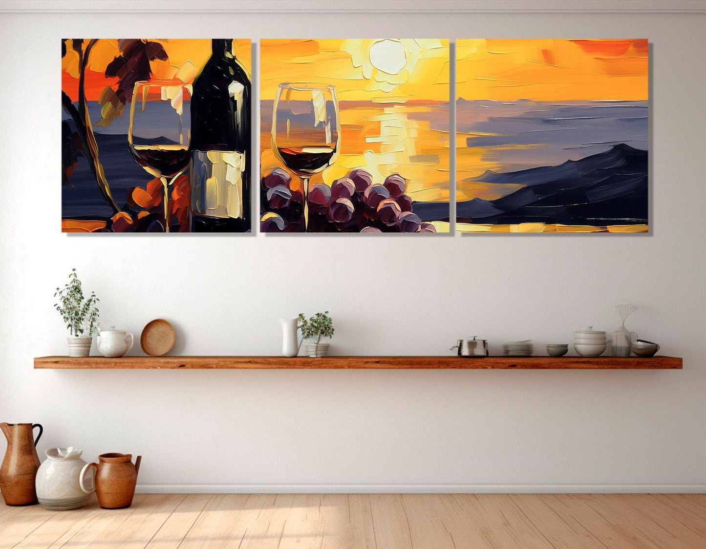 Wine Wall Art – Large Wine Canvas Print with Floating Frame | Gallery Wrapped Canvas