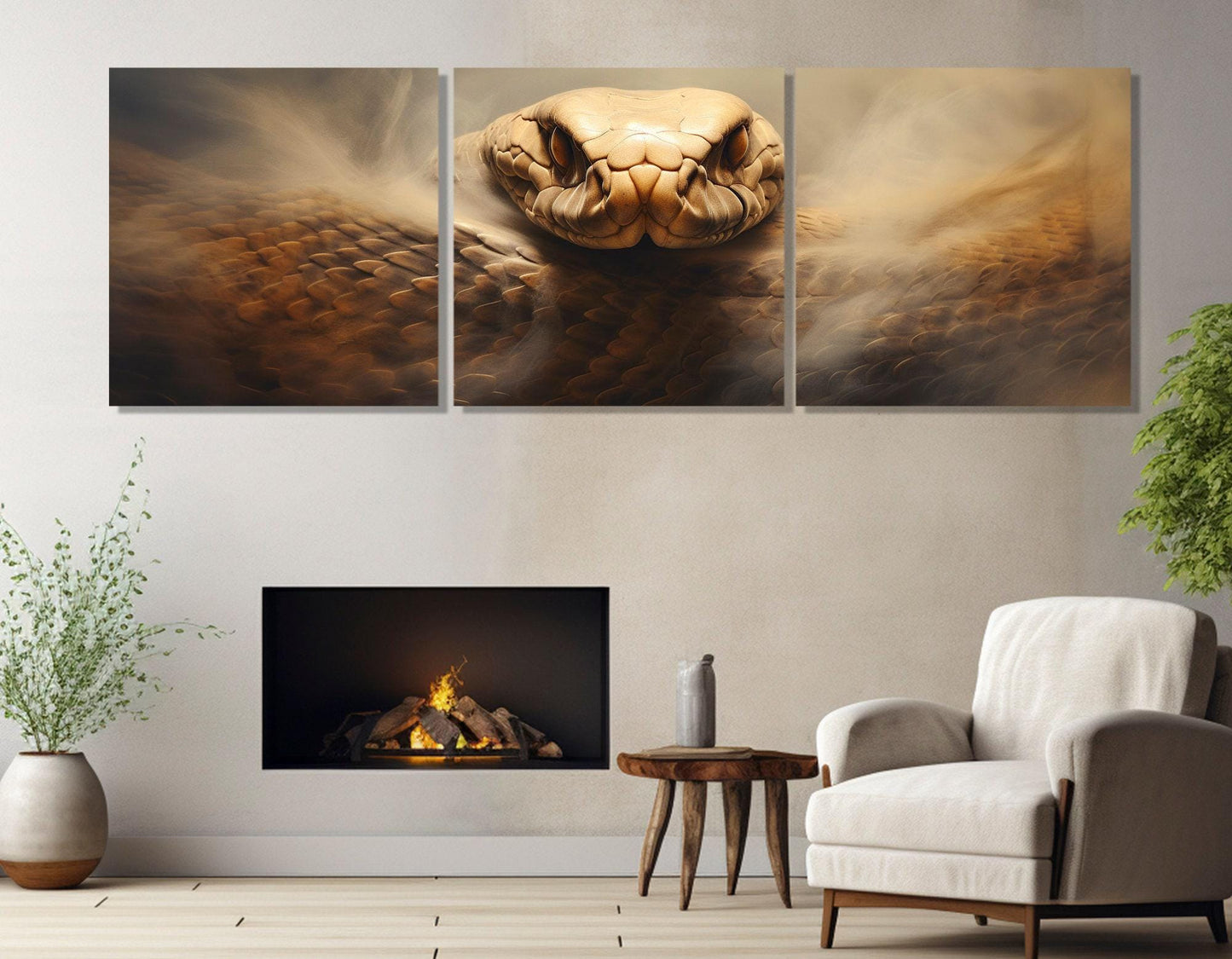 Snake Canvas Print – Large Framed Snake Wall Art | Ready to Hang Cotton Canvas