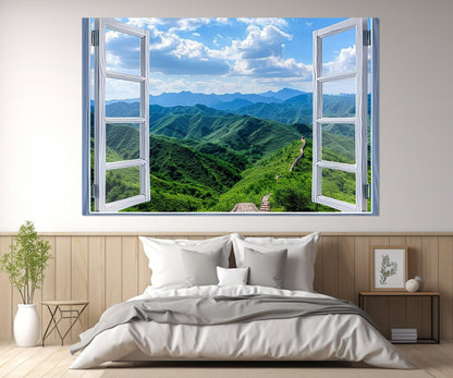 Great Wall of China Canvas – Framed Cotton Canvas Print | Ready to Hang Artwork