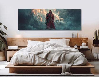 Vlad The Impaler Canvas Gothic Wall Art – Framed Gallery Wrapped Print Ready To Hang