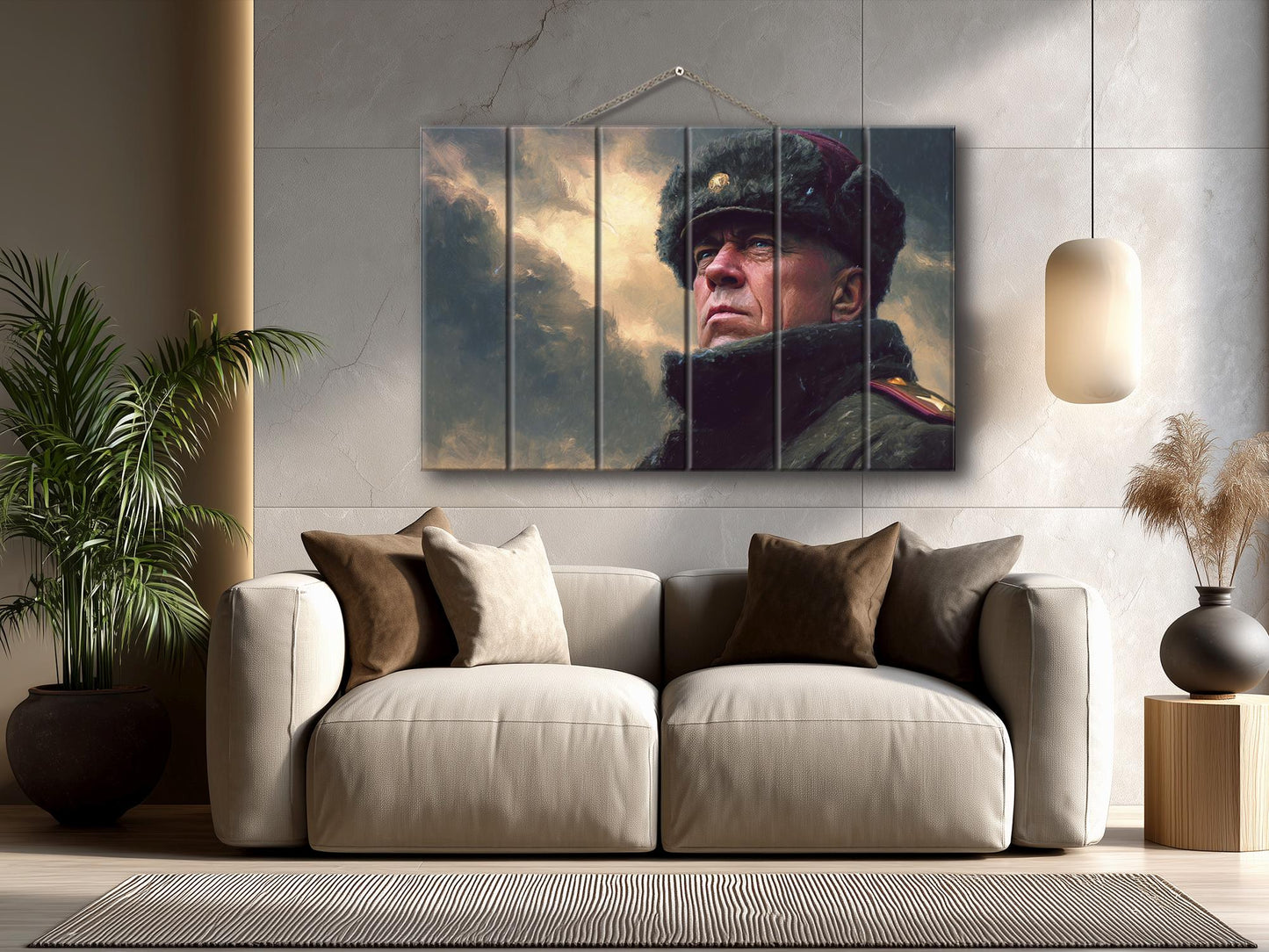 Georgy Zhukov WW2 Print on Wood
