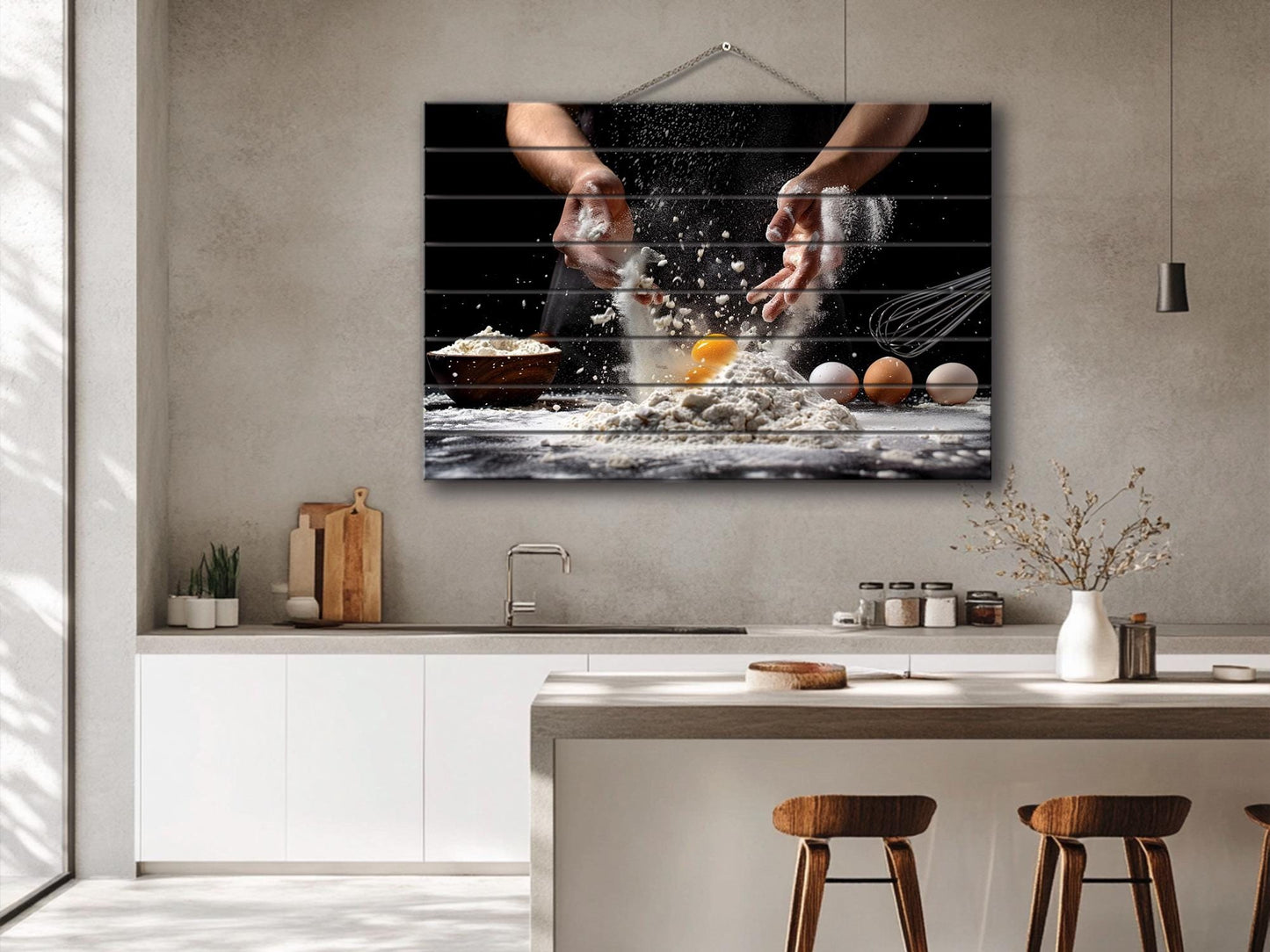 Pizza Wall Art - Wood Wall Decor | Rustic Kitchen Art | Chef Gift Ideas | Print On Wood