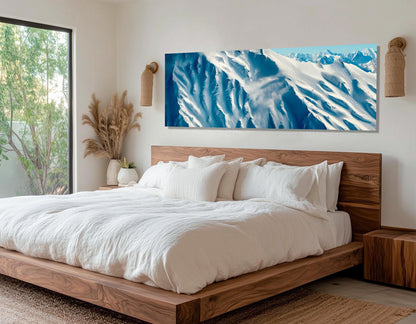 Mountain Canvas Print – Abstract Winter Wall Art | Framed Cotton Canvas, Ready to Hang