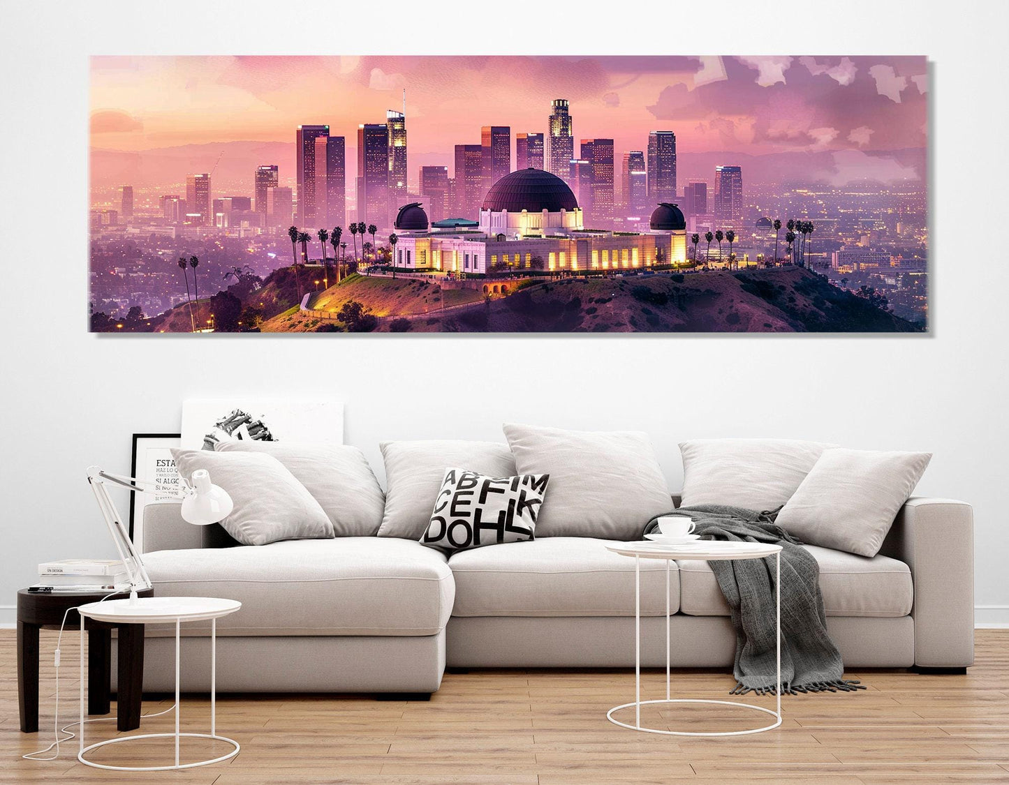 Griffith Observatory Canvas - Large Los Angeles Wall Art | Gallery Wrapped Multi Panel Print