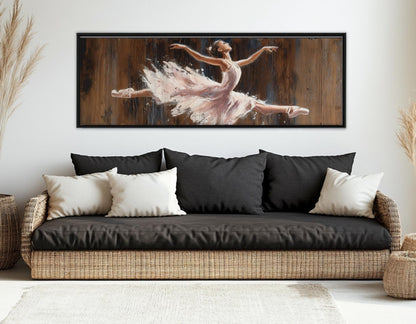 Ballerina Canvas Print - Ballet Wall Art | Framed & Ready to Hang Gallery Wrapped Canvas