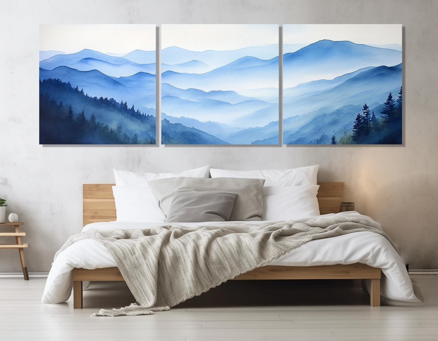 Smoky Mountains Canvas Print – Framed Gallery Wrapped Cotton Wall Art, Ready to Hang