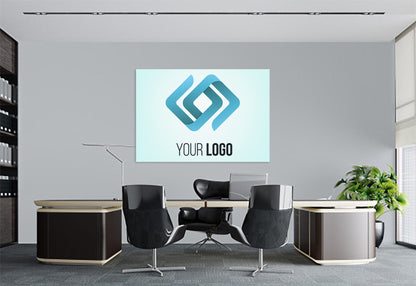 Custom Business Sign Canvas - Company Logo Print | Framed Gallery Wrapped Canvas Art