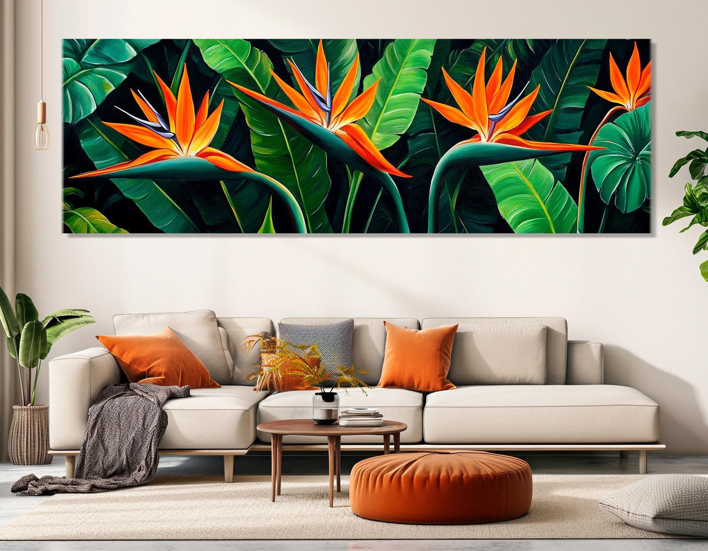 Birds of Paradise Canvas – Strelitzia Wall Art | Framed Canvas Print, Ready to Hang