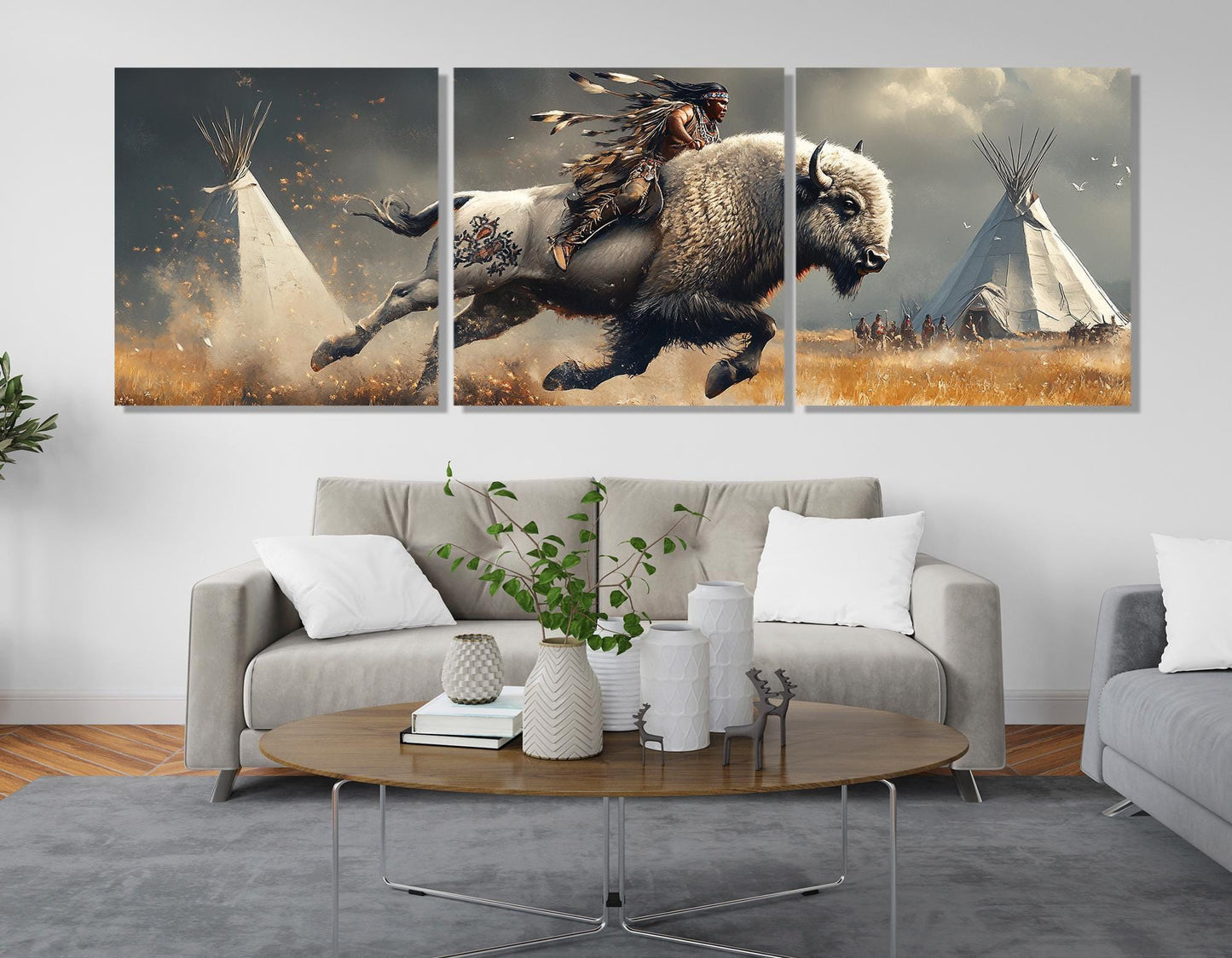 Native American Canvas Print – Framed Cotton Gallery Wrapped Canvas Art
