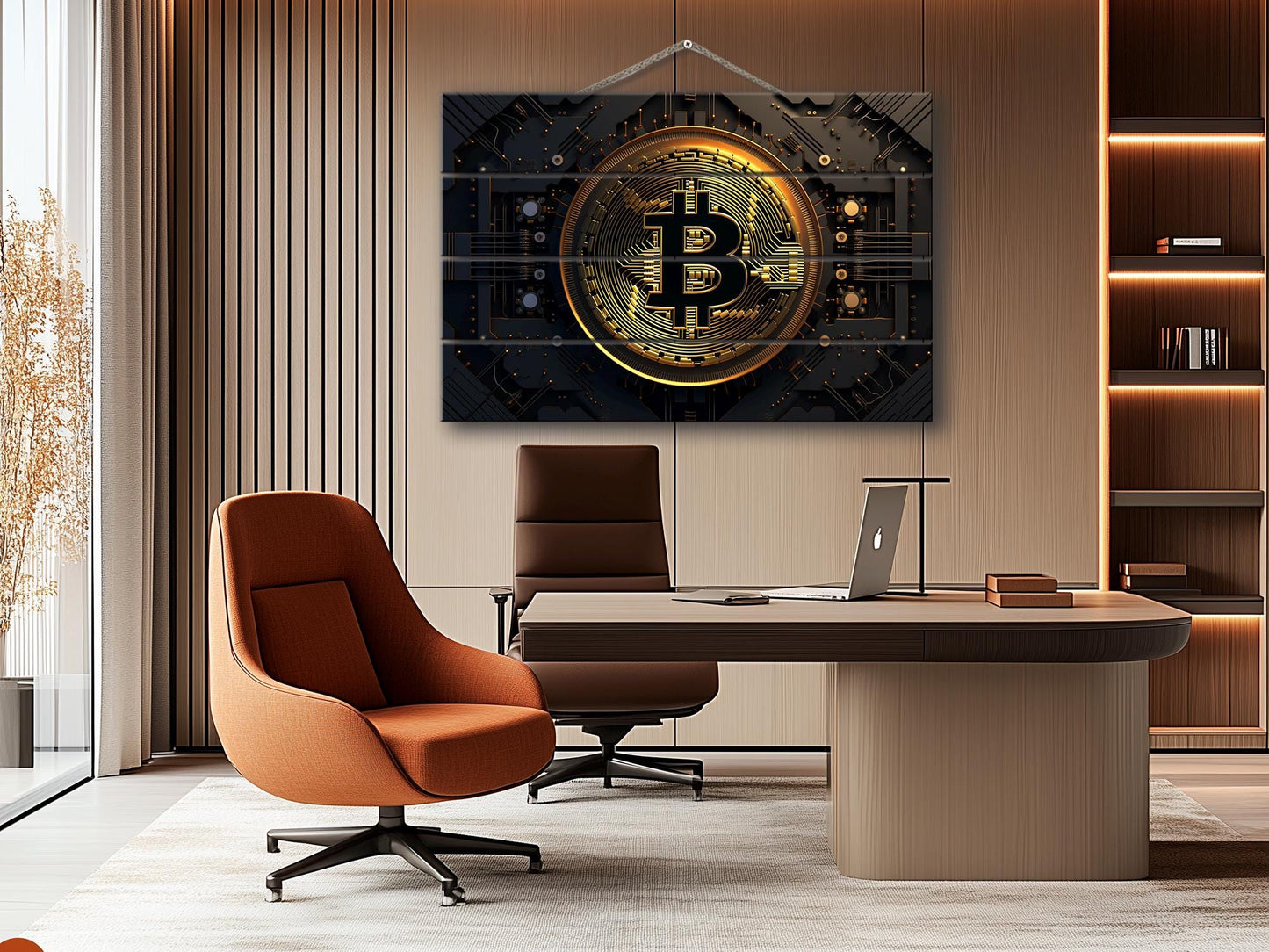 Wood Wall Art - Bitcoin Print on Wood, Crypto Wall Art, Trading Wall Art, Crypto Trader Gift, Crypto Office Wall Decor, Crypto Investor Gift