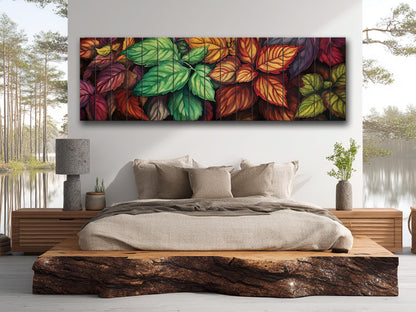 Wood Wall Art | Vibrant Floral Wood Print on Natural Planks | Rustic Farmhouse Decor