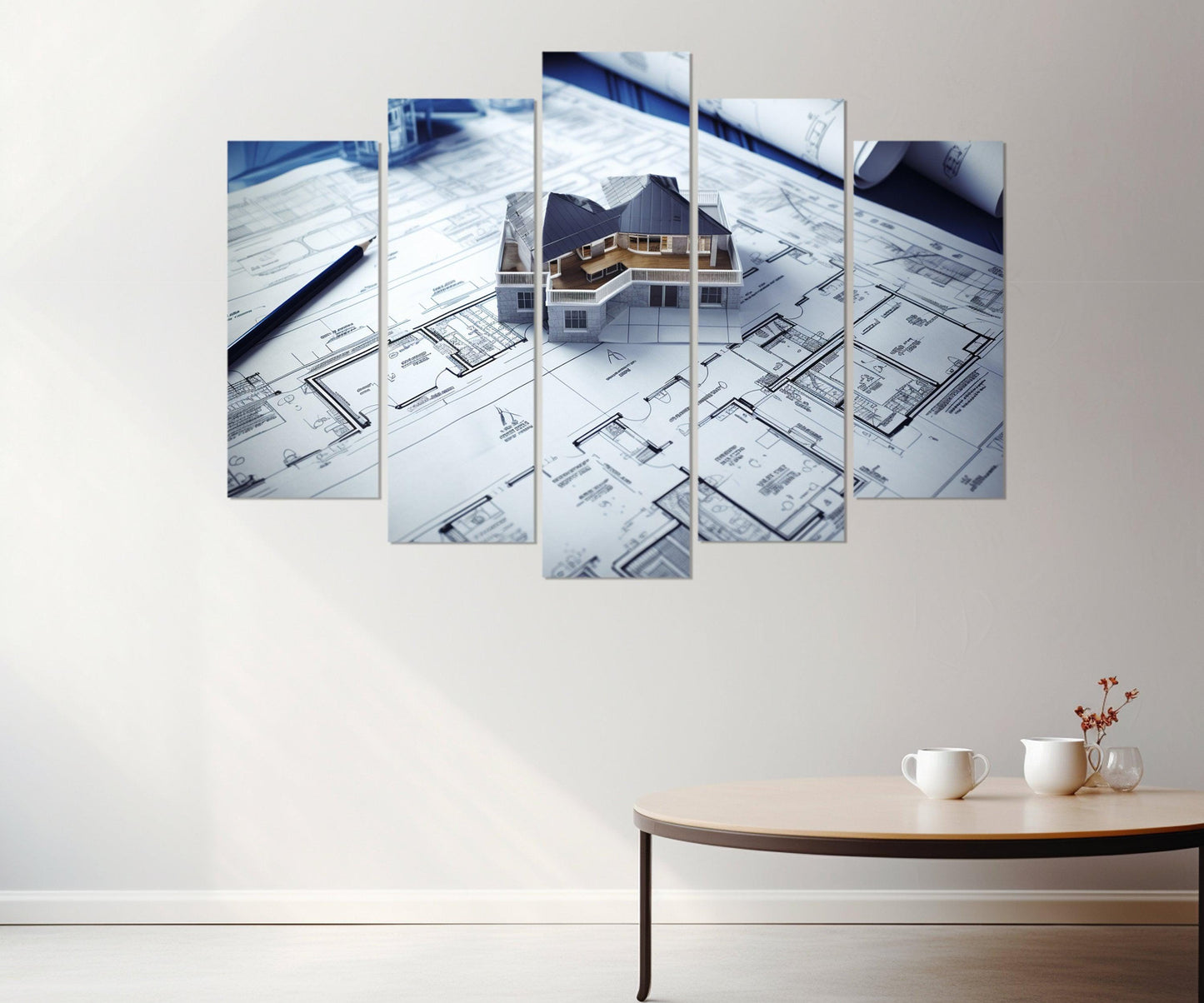 Architect Wall Art – Modern Architect Canvas Print | Ready to Hang Framed Decor