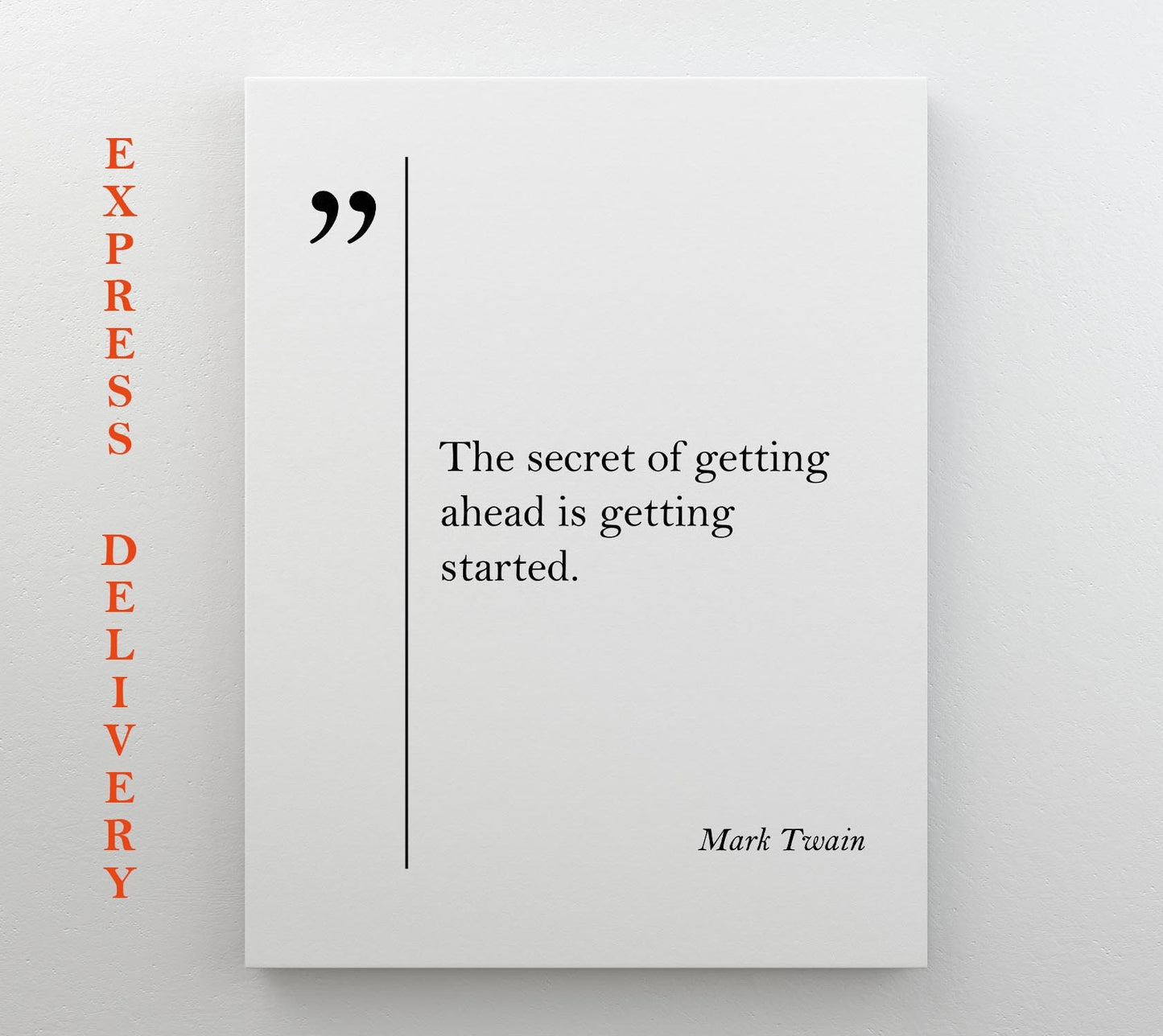 Mark Twain Canvas Print – Motivational Wall Art | Gallery Wrapped Cotton Canvas