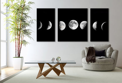 Moon Wall Art - Large Moon Canvas Print | Space Wall Art Decor