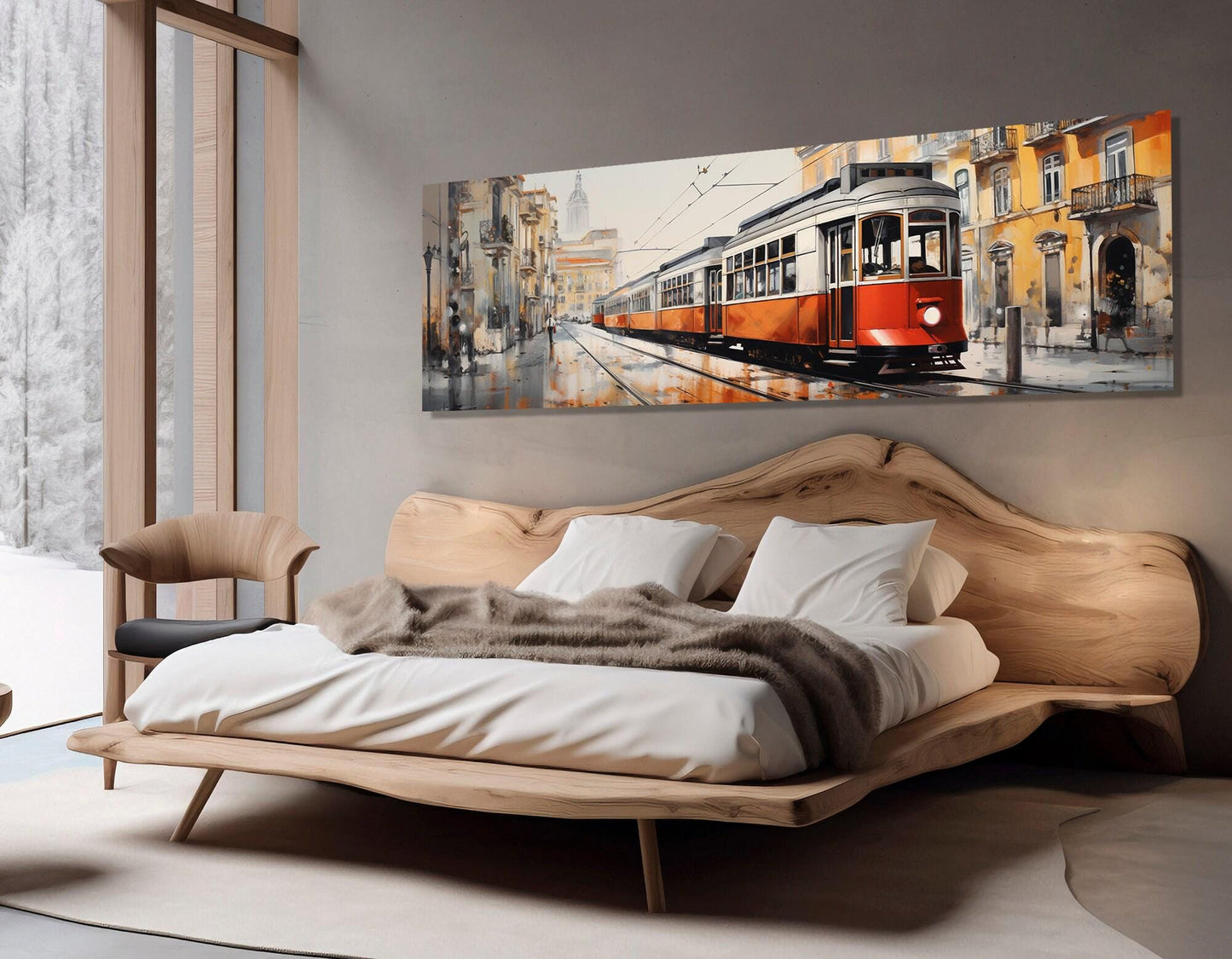 Lisbon Canvas Print – Large Cotton Gallery Wrapped Canvas Wall Art With Frame