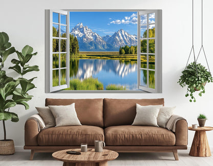 Grand Teton Canvas Print – Ready to Hang Cotton Canvas with Floating Frame | Wyoming Wall Art