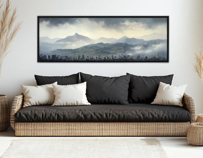 Caracas Skyline Canvas – Abstract Venezuela Wall Art | Framed & Ready to Hang