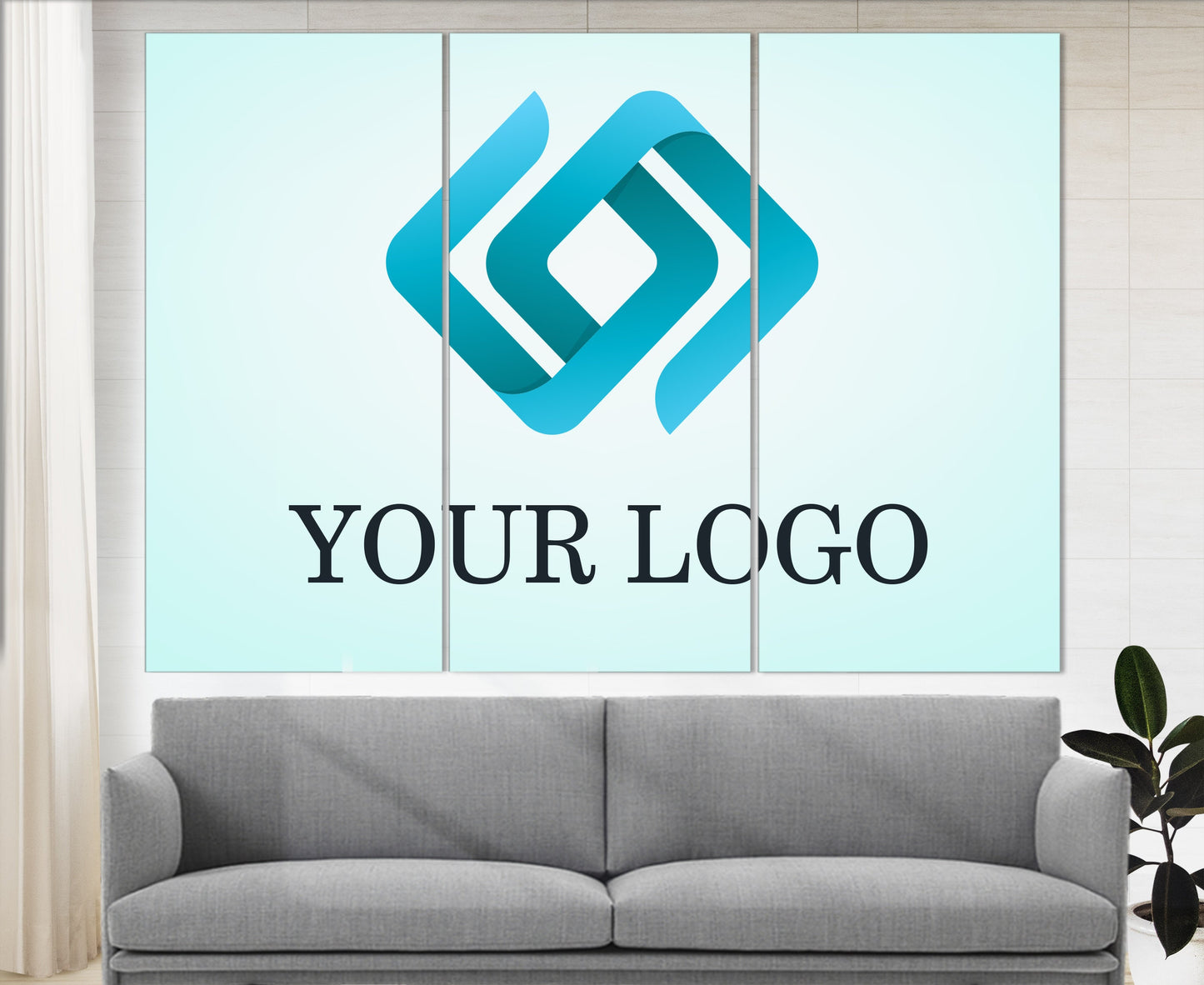 Custom Business Sign Canvas - Company Logo Print | Framed Gallery Wrapped Canvas Art
