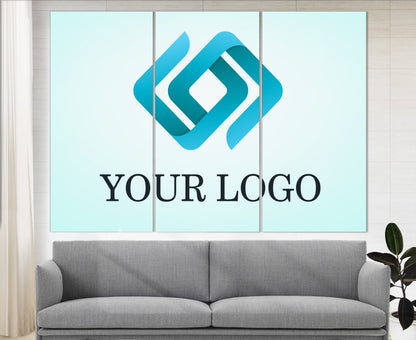 Custom Business Sign Canvas - Company Logo Print | Framed Gallery Wrapped Canvas Art