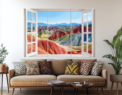 Zhangye Danxia Canvas Print – Framed Cotton Gallery Wrapped Canvas Art