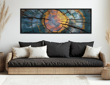 Wood Texture Canvas - Framed & Ready To Hang Gallery Wrapped Cotton Print
