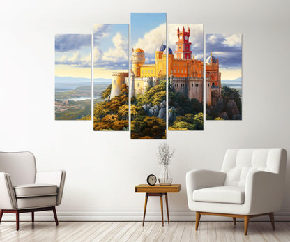 Pena Palace Canvas Print – Portugal Wall Art | Framed Floating Frame Ready to Hang