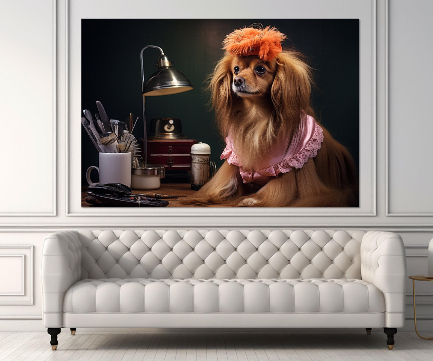 Puppy Canvas Print - Groomer Wall Art | Framed Canvas Art Ready to Hang
