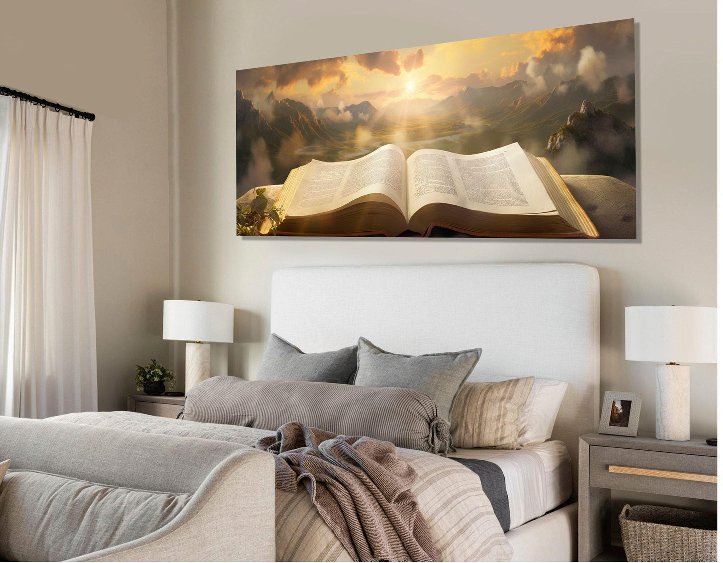 Bible Canvas Print – Large Religious Wall Art | Framed & Stretched Canvas