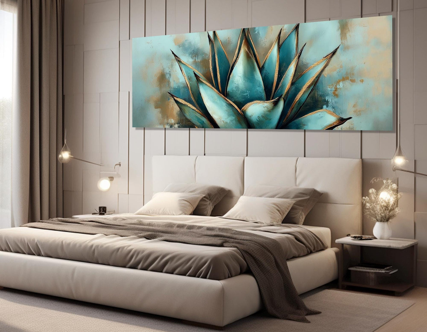 Agave Canvas Print – Abstract Agave Art | Modern Mexican Decor, Ready to Hang